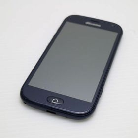 フジツウ(富士通)の新品同様 F-42A らくらくスマートフォン ネイビー M000(スマートフォン本体)