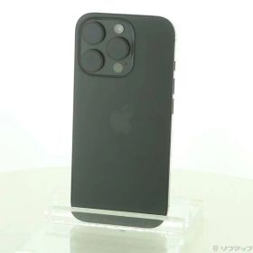 〔中古品〕 iPhone16 Pro 256GB ブラックチタニウム MYN03J／A SIMフリー【295】