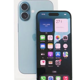 【Apple】アップル『iPhone 16 / 6.1inch / A18 / 128GB / SIMフリー / ティール』MYDV3J/A 2024年9月発売 スマートフォン 1週間保証【中古】