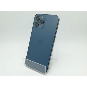 【中古】Apple SoftBank 【SIMロック解除済み】 iPhone 12 Pro Max 128GB パシフィックブルー MGCX3J/A【柏】保証期間1週間【ランクC】