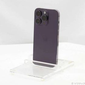 〔中古品〕 iPhone14 Pro 512GB ディープパープル MQ283J／A SIMフリー【377】