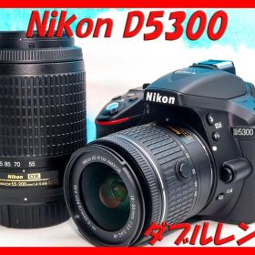 Nikon D5300⭐️ダブルレンズ⭐️Wi-Fi搭載⭐️自撮りがラクラク!