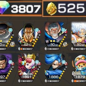 iOS🍏くまボニー‼️超フェス4体‼️黄猿✨ニカ✨サターン✨ガープ✨ | バウンティラッシュのアカウントデータ、RMTの販売・買取一覧