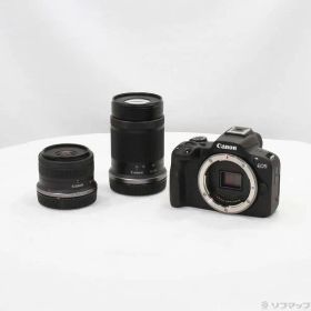 〔中古品〕 EOS R50 ダブルズームキット ブラック【348】