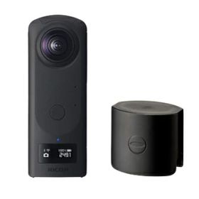 【中古】（新古品） RICOH THETA Z1 51GB 360度カメラ＋RICOH レンズキャップ TL-2 セット 【レンズ保護】 【持ち運び】 【底部装着で簡易撮影スタンドに】