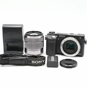 SONY ソニー ミラーレス一眼カメラ α NEX-6ボディ E18-55 F3.5-5.5 レンズ付き (シャッター数2933枚) ミラーレス一眼レフカメラ