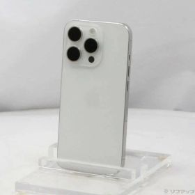 〔中古品〕 iPhone15 Pro 256GB ホワイトチタニウム MTUD3J／A SIMフリー【262】