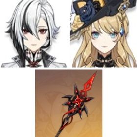 赤月のシルエット+始まりの大魔術+ジン+風鷹剣+ティナリ+ナヴィア+ディシア+天空の脊+アルレッキー | 原神のアカウントデータ、RMTの販売・買取一覧