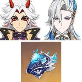 狼の末路+蒼古なる自由への誓い+久遠流転の大典+モナ+荒瀧一斗+夢見月瑞希+ヌヴィレット1凸+七七 | 原神のアカウントデータ、RMTの販売・買取一覧