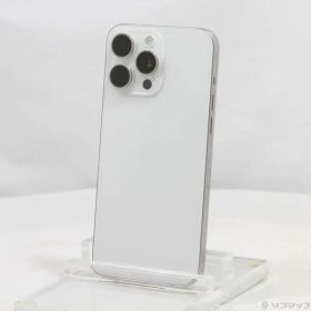 〔中古品〕 iPhone15 Pro Max 256GB ホワイトチタニウム MU6Q3J／A SIMフリー【377】