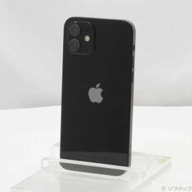 〔中古品〕 iPhone12 64GB ブラック MGHN3J／A SIMフリー【348】