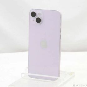 〔中古品〕 iPhone14 Plus 256GB パープル MQ4M3J／A SIMフリー【348】
