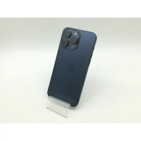 【中古】Apple 国内版 【SIMフリー】 iPhone 15 Pro Max 256GB ブルーチタニウム MU6T3J/A【OSU301】保証期間1ヶ月【ランクC】
