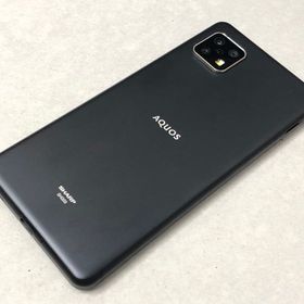 セイモバイル★SIMフリー AU AQUOS sense5G ブラック SHG03
