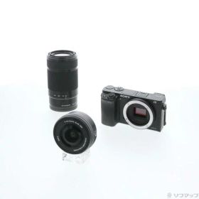 【中古】SONY(ソニー) α6000 ILCE-6000Y ブラック ダブルズームレンズキット 【349-ud】
