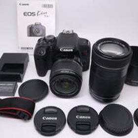 シャッター回数 : 10214回 Canon EOS Kiss X9i ＋EF-S 18-55mm F3.5-5.6 IS ＋EF-S 55-250mm F4-5.6 IS STM キヤノン ブラック (f10627)