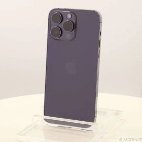 〔中古品〕 iPhone14 Pro Max 256GB ディープパープル MQ9E3J／A SIMフリー【377】