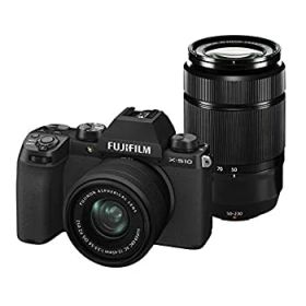 【中古】FUJIFILM ミラーレスデジタルカメラ X-S10 Wズームレンズキット F X-S10LK-1545/50230 ブラック