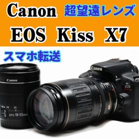 キヤノン(Canon)の✨すぐ使える✨Canon EOS Kiss X7 一眼レフカメラ スマホ転送(デジタル一眼)
