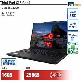 中古 ノートパソコン Lenovo レノボ ThinkPad X13 Gen4 21EXCTO1WW Core i5 メモリ：16GB 6ヶ月保証