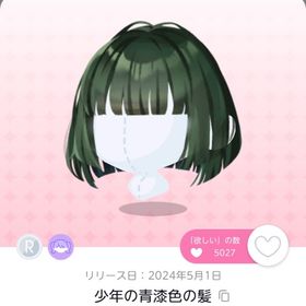 少年の青漆色の髪 1点 | ポケコロツイン(ポケツイ)のアカウントデータ、RMTの販売・買取一覧