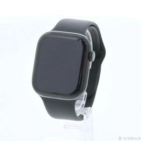 【中古】Apple(アップル) Apple Watch Series 10 GPS 46mm ジェットブラックアルミニウムケース ブラックスポーツバンド 【377-ud】