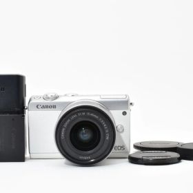 Canon EOS M100 ホワイト + EF-M 15-45mm F3.5-5.6 IS STM AYM4758#432