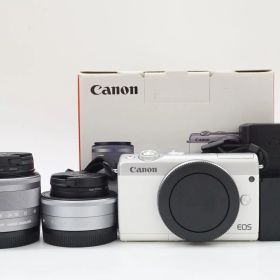 C261606)Canon EOS M100 ミラーレス一眼レフ ダブルレンズキット 美品