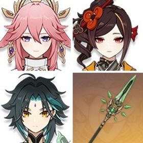 ディルック+刻晴+狼の末路+夢見月瑞希+天空の刃+アモスの弓+モナ+八重神子+魈+千織+和璞鳶 | 原神のアカウントデータ、RMTの販売・買取一覧