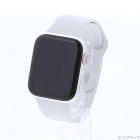 〔中古〕Apple(アップル) Apple Watch Series 4 GPS + Cellular 44mm シルバーアルミニウムケース ホワイトスポーツバンド〔247-ud〕