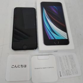 状態良好！ Apple iPhone SE A2296 第2世代 64GB ホワイト 通電起動初期化後 バッテリー93% SIMフリー 箱付