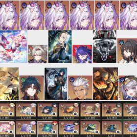 引退 ！キャストリス完凸+永訣よ美しくあれ+ヒアンシー+空の虹が消えぬように+ホタル+夢が帰り着く | 崩壊スターレイル(崩スタ)のアカウントデータ、RMTの販売・買取一覧