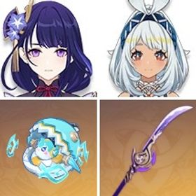 草薙の稲光+天空の翼+四風原典+夢見月瑞希+刻晴+ティナリ+雷電将軍+サーフィンタイム+和璞鳶+ムア | 原神のアカウントデータ、RMTの販売・買取一覧