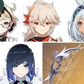 ムアラニ+ティナリ+夜蘭+ジン+有楽御簾切+モナ+エミリエ+楓原万葉+若水+七七+ディルック+夢見月 | 原神のアカウントデータ、RMTの販売・買取一覧