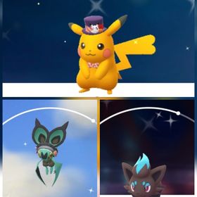 44⭐️PTC⭐️国産⭐️色違いピカチュウ、オンバット、ゾロア | ポケモンGOのアカウントデータ、RMTの販売・買取一覧