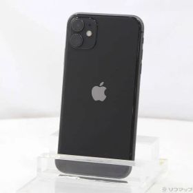 〔中古品〕 iPhone11 64GB ブラック NWLT2J／A SIMフリー【258】
