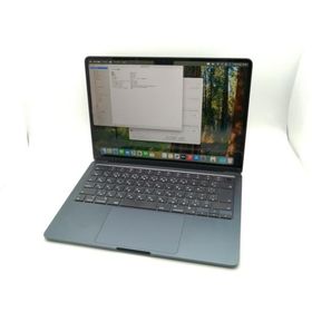 【中古】Apple MacBook Air 13インチ M3(CPU:8C/GPU:8C) 8GB/256GB ミッドナイト MRXV3J/A (13インチ, M3, 2024)【千葉】保証期間１ヶ月【ランクB】