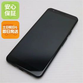 【中古】 超美品 Google Pixel 3a ジャストブラック スマホ 本体 白ロム 中古 土日祝発送OK