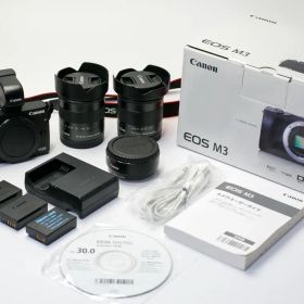 Canon EOS M3 + レンズセット + 純正アクセサリー多数