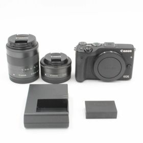 キヤノン(Canon)の★美品★ CANON EOS M3 ダブルレンズキット(ミラーレス一眼)