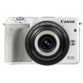 【中古】「非常に良い（無料延長保証）」Canon ミラーレス一眼カメラ EOS M3(ホワイト)・クリエイティブマクロ レンズキット EOSM3WH-CMLK(ミラーレス一眼)