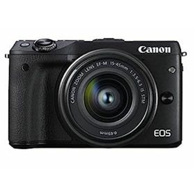 【中古】（非常に良い）Canon ミラーレス一眼カメラ EOS M3 レンズキット(ブラック) EF-M15-45mm F3.5-6.3 IS STM 付属 EOSM3BK-1545ISSTMLK(ミラーレス一眼)