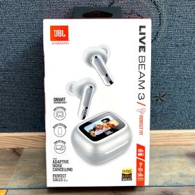 新品 JBL LIVE BEAM 3 ワイヤレスイヤホン シルバー