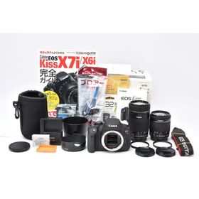 キヤノン(Canon)の■ 美品 ■ キャノン Canon EOS Kiss X7i ダブルズームキット(デジタル一眼)