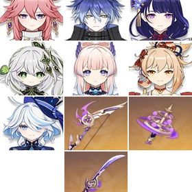 フリンズ+飛雷の鳴弦+珊瑚宮心海+宵宮+草薙の稲光+雷電将軍+四風原典+神楽の真意+ナヒーダ+八重神 | 原神のアカウントデータ、RMTの販売・買取一覧