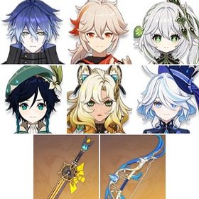 岩峰を巡る歌+楓原万葉+終焉を嘆く詩+シロネン+ウェンティ+ナヒーダ+フリンズ+七七+天空の刃+夢見 | 原神のアカウントデータ、RMTの販売・買取一覧