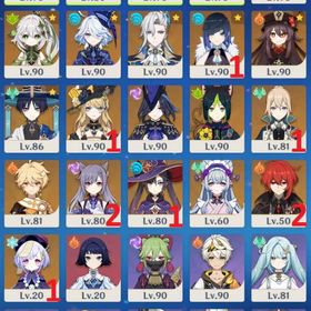 【PU確定15/90】マーヴィカ+餅 シトラリ シロネン スカーク ラウマ 夜蘭1凸 ナヴィア1凸 | 原神のアカウントデータ、RMTの販売・買取一覧