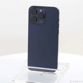 〔中古品〕 iPhone15 Pro Max 256GB ブルーチタニウム MU6T3J／A SIMフリー【377】