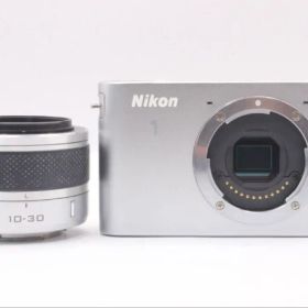 Nikon 1 J1 シルバー ミラーレスカメラ 10-30mm