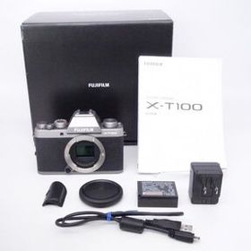 【美品】富士フイルム FUJIFILM ミラーレス一眼 X-T100 ダークシルバー X-T100-DS [D10089A]